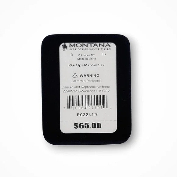 Montana Silversmiths Sterling Sky Fletched Arrow Opal Ring Size 7 MSRP $65 - NEW - Picture 3 of 8